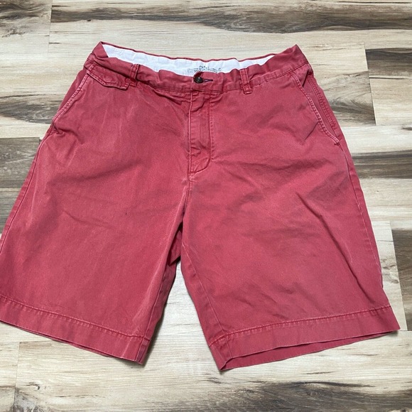 Indigo Palms Shorts Mens 34 Pink Chino Flat Front 9" - Picture 1 of 9